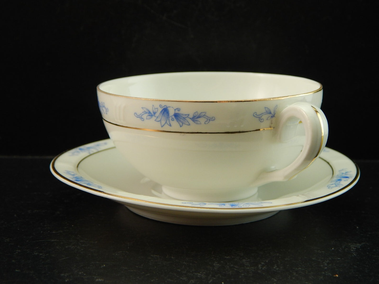 ANTICO 1945 ART DECO PREZIOSO SERVIZIO CAFFE' PORCELLANA H & C CHODAU BOHEMIA