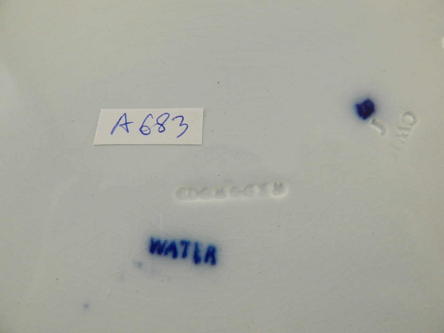 ANTICO VASSOIO RAVIERA CERAMICA WEDGWOOD WATER NYMPH DIPINTO MANO FINE '800 A683