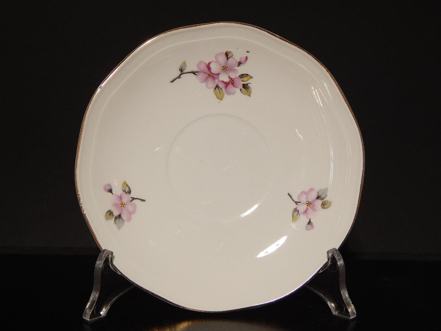 RETRO' TAZZA TE' SOCIETA' CERAMICA ITALIANA LAVENO DECORO FIORI DI PESCO DIFETTO