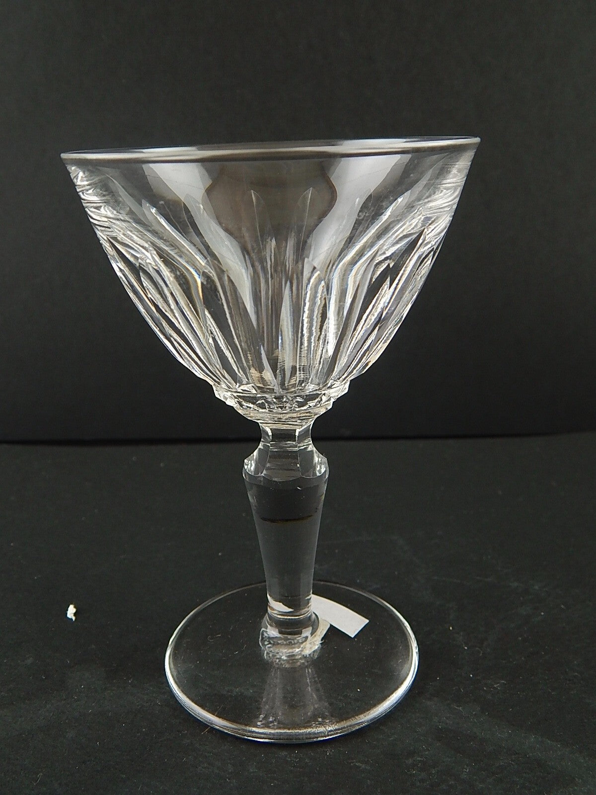 ANTICO BICCHIERE CALICE VINO BIANCO CRISTALLO MOLATO CRISTALLERIA SAINT LOUIS