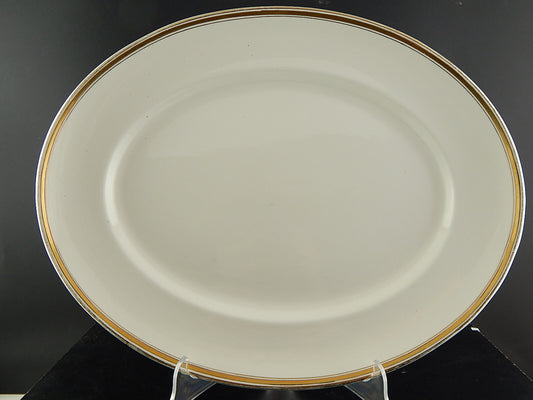 ANTICO GRANDE VASSOIO PIATTO PORTATA ROYAL POTTERY WILKINSON SEMI PORCELLANA