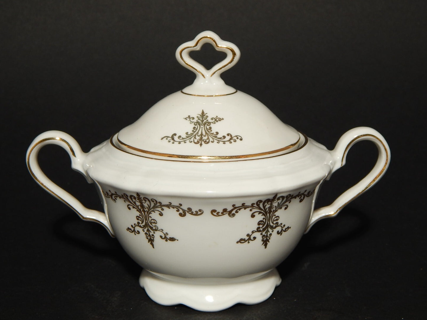 ANTICO SERVIZIO CAFFÈ PORCELLANA BIANCA ORO MARIE LUISE BAVARIA SELTMANN WEIDEN