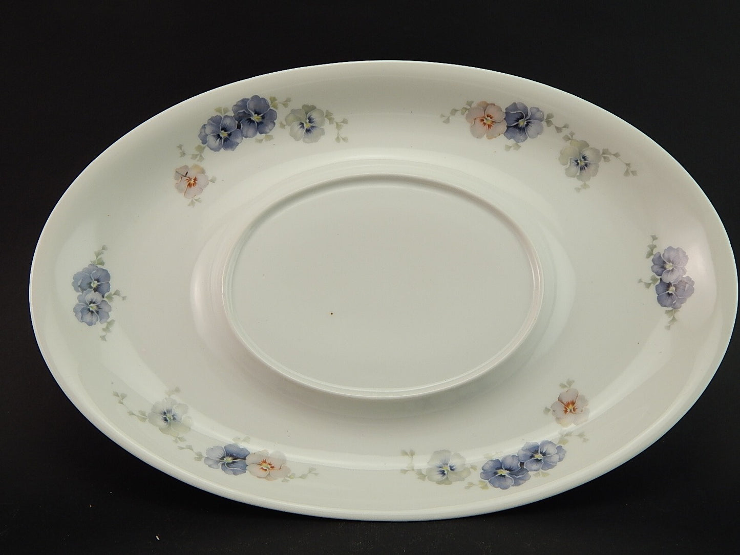 ANTICA 1920 ZUPPIERA CENTROTAVOLA PORCELLANA THOMAS ROSENTHAL VIOLE DEL PENSIERO