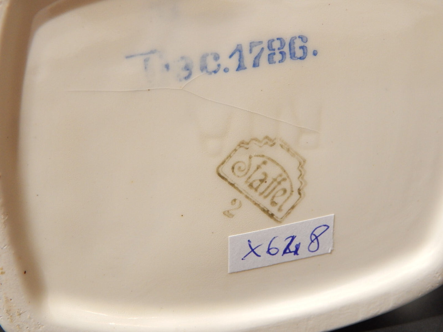 ART DECO VASO BARATTOLO CUCINA CERAMICA STAFFEL KARTOFFELMEL FECOLA PATATE