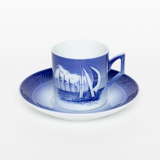 ROYAL COPENHAGEN PORCELLANA TAZZA DI NATALE 2012 ORIGINALE CON PIATTINO CM 7