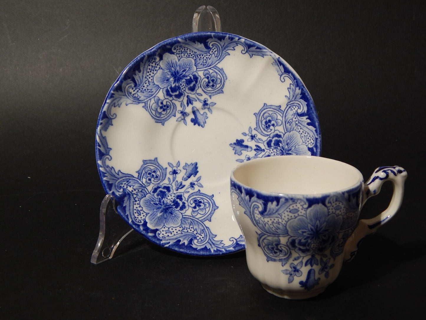 ART NOUVEAU ANTICA TAZZA CAFFE' CERAMICA BOCH FRERES LA LOUVRIERE DORDRECHT