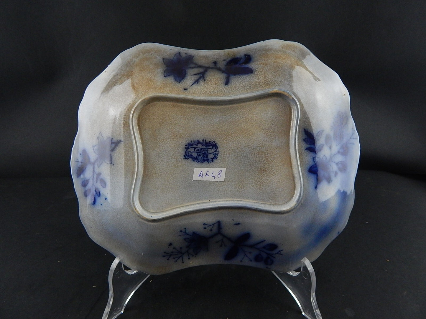 ANTICO PRIMO 800 VASSOIO PORCELLANA VILLEROY&BOCH DECORO BLUE FLOW FASAN W&B 648