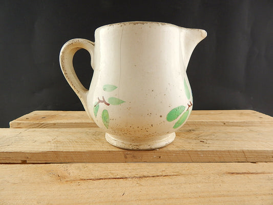 ANTICA RARA BROCCA CARAFFA VERSATOIO CERAMICA MAIOLICA F. MUSSO MONDOVI'