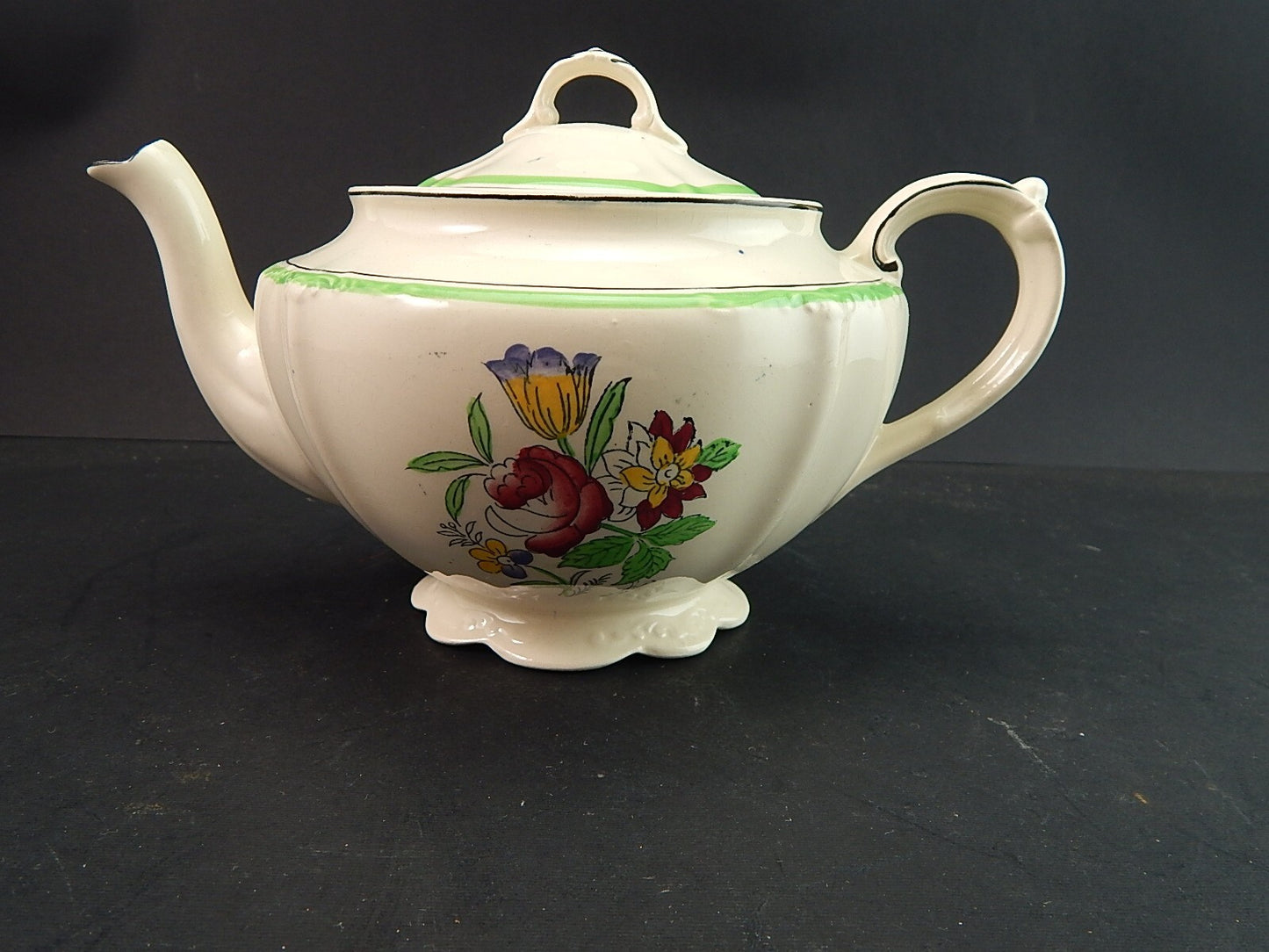 ANTICA TEIERA POTTERY INGLESE SEMI PORCELLANA J. & G. MEAKIN PRIMI DECENNI 900