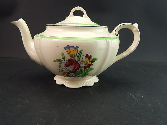 ANTICA TEIERA POTTERY INGLESE SEMI PORCELLANA J. & G. MEAKIN PRIMI DECENNI 900