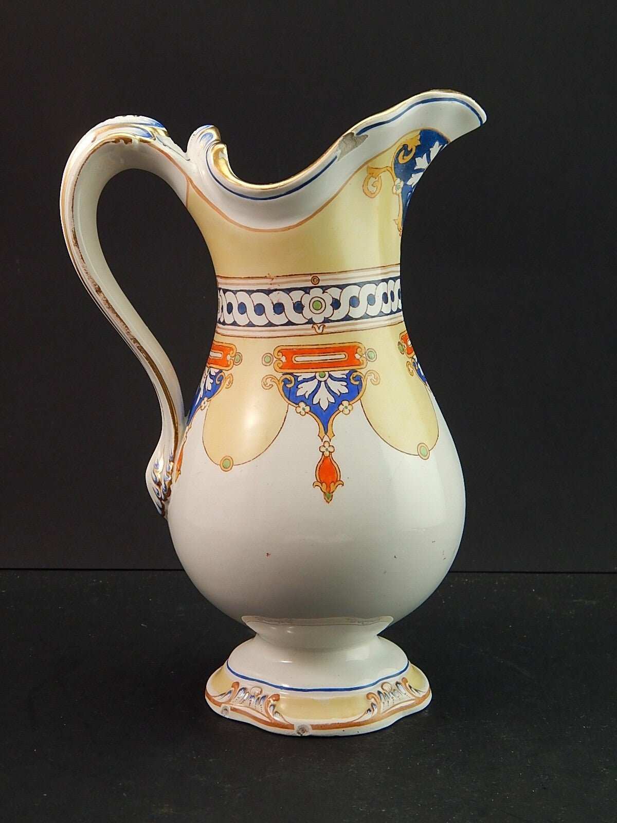 ANTICA CARAFFA BROCCA SEMI PORCELLANA COPELAND SPODE ENGLAND META' 1800