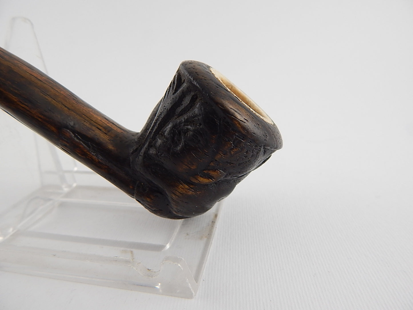 VINTAGE PIPA FUMATA KIKO MADE IN TANZANIA LEGNO SCOLPITA MANO HAND CARVED PIPE