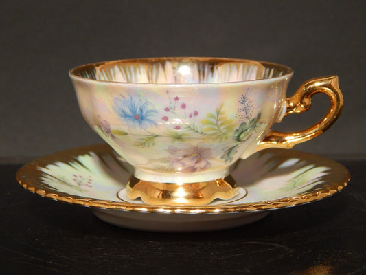 ANTICA RARA TAZZINA CAFFE' PORCELLANA BAVARIA RUDOLF WACHTER DECORO LUSTRO ORO