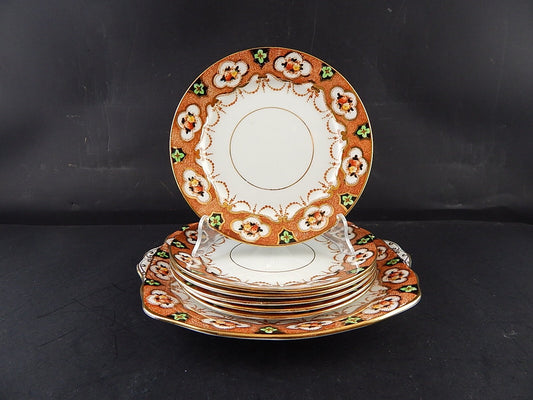 ANTICO 1917 ROYAL ALBERT CROWN CHINA PORCELLANA SERVIZIO DESSERT