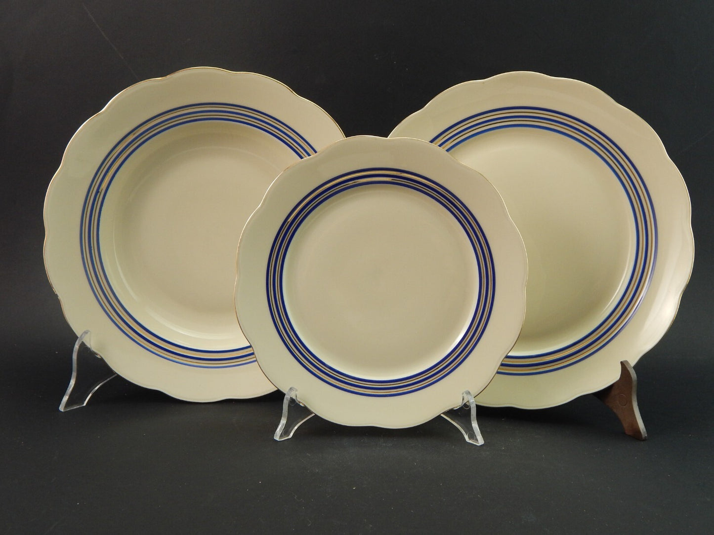 ANTICO DEL 1931 ART DECO SERVIZIO 35 PIATTI PORCELLANA MITTERTEICH BAVARIA