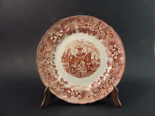 ANTICO PIATTO SEMI PORCELLANA RICHARD CERAMICHE MILANO DECORO FERRARA #1786