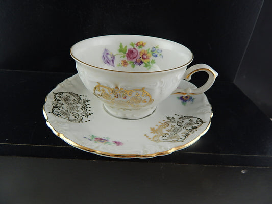ANTICO RARO SET COLAZIONE TAZZA PIATTO PORCELLANA WINTERLING BAVARIA THERESIA
