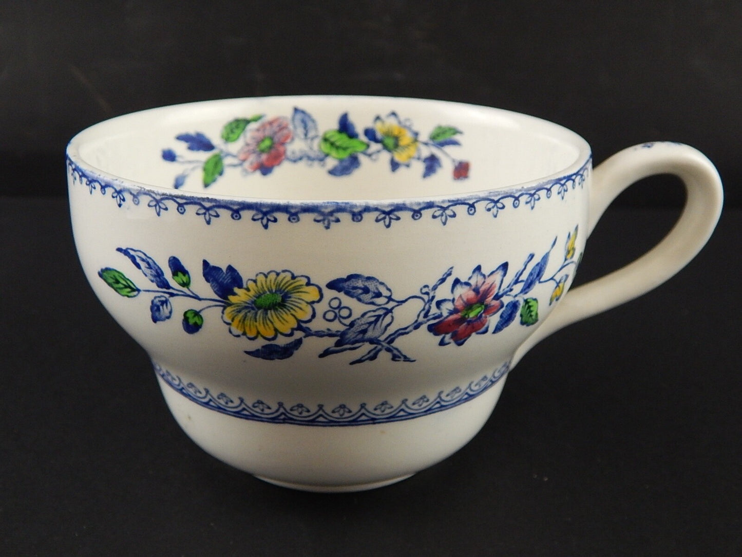 ANTICA PORCELLANA ENOCH WEDGWOOD TUNSTALL SCODELLA TAZZA COLAZIONE "DAVENPORT"