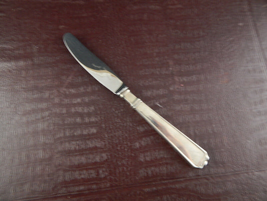 VINTAGE DEL 1956 COLTELLO COLAZIONE BURRO RAADVAD MANICO ARGENTO 925 COPENHAGEN