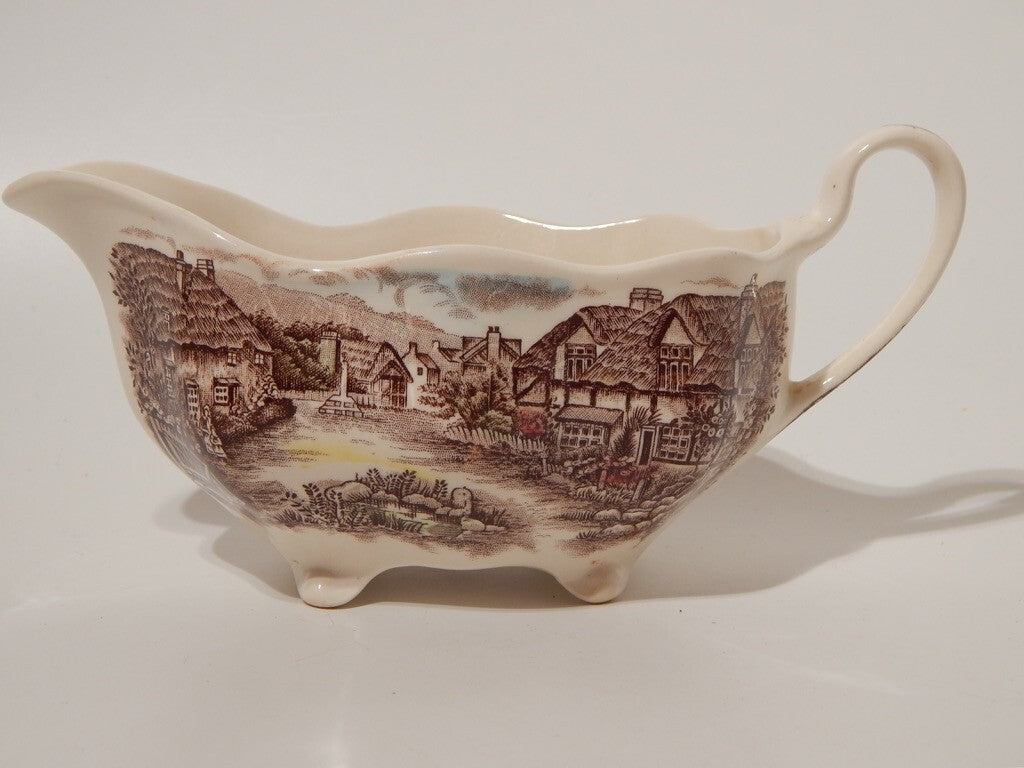 ANTICA SALSIERA SEMI PORCELLANA JOHNSON BROS OLDE ENGLISH COUNTRYSIDE