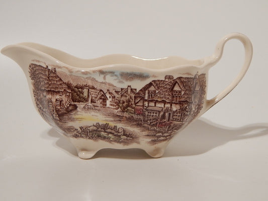 ANTICA SALSIERA SEMI PORCELLANA JOHNSON BROS OLDE ENGLISH COUNTRYSIDE