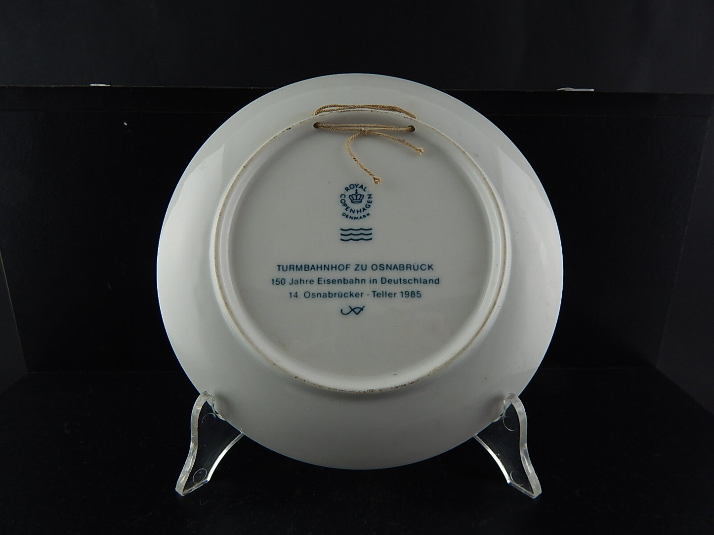 ROYAL COPENHAGEN PIATTO PORCELLANA LIMITED EDITION OSNABRUCK 1895 COLLEZIONE