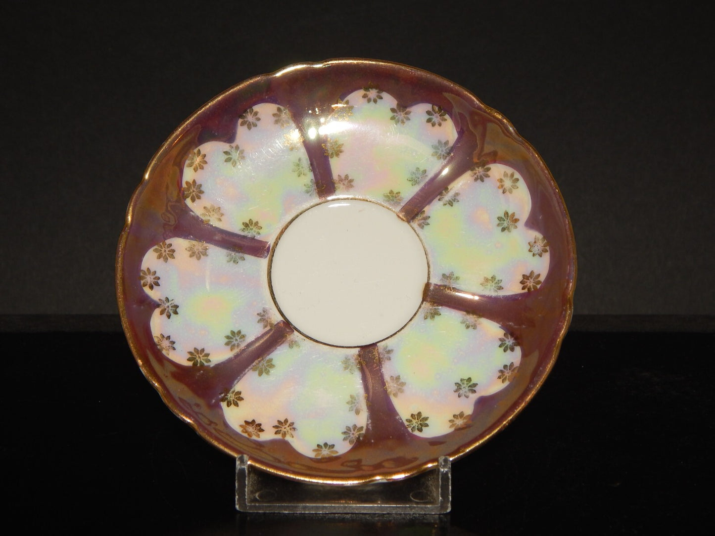 ANTICO LIBERTY SERVIZIO 6 TAZZINE PORCELLANA GINORI 1896-1910 DECORO A LUSTRO