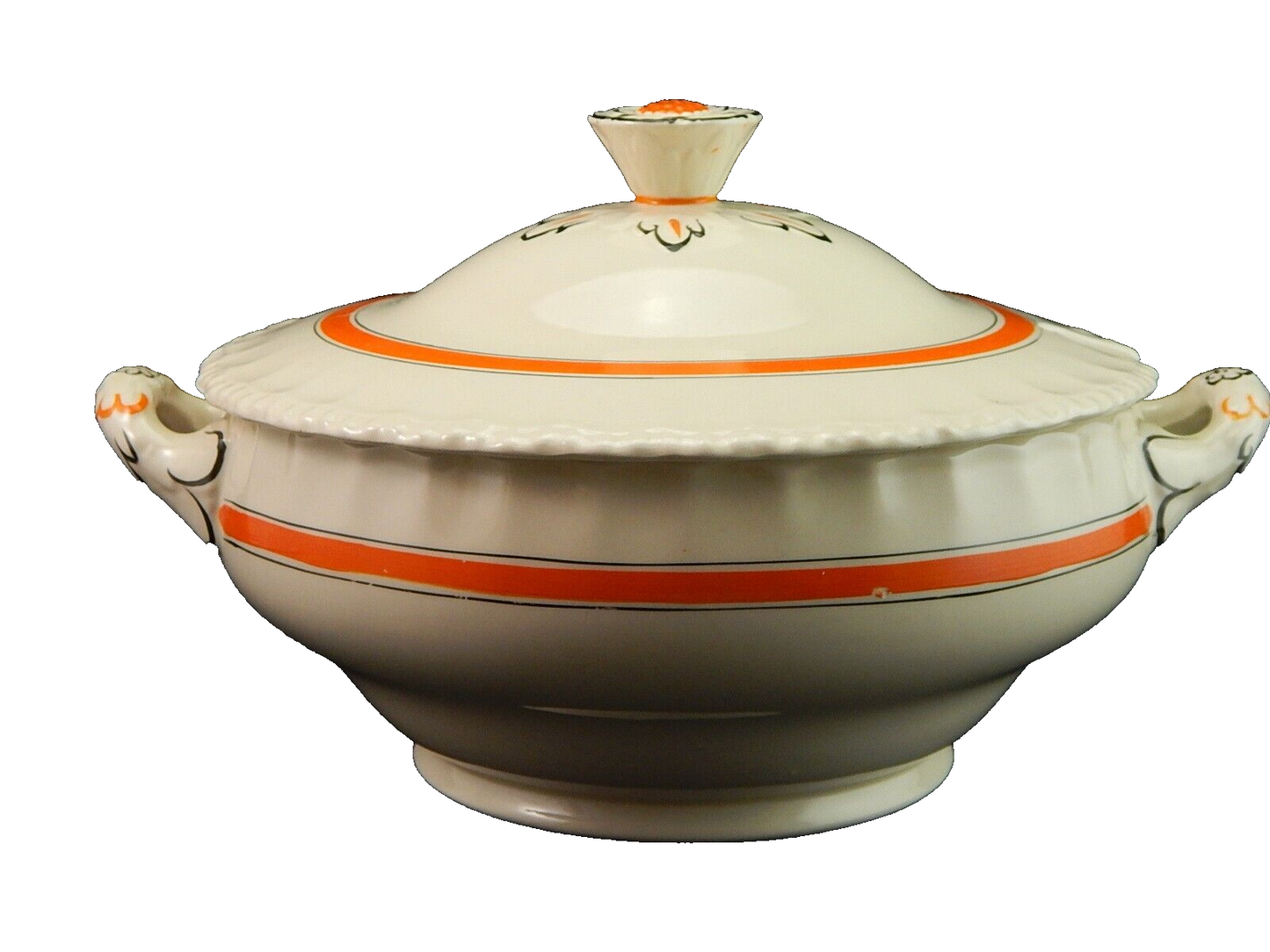 VINTAGE ZUPPIERA CENTROTAVOLA INGLESE GRINDLEY ENGLAND CREAMPETAL