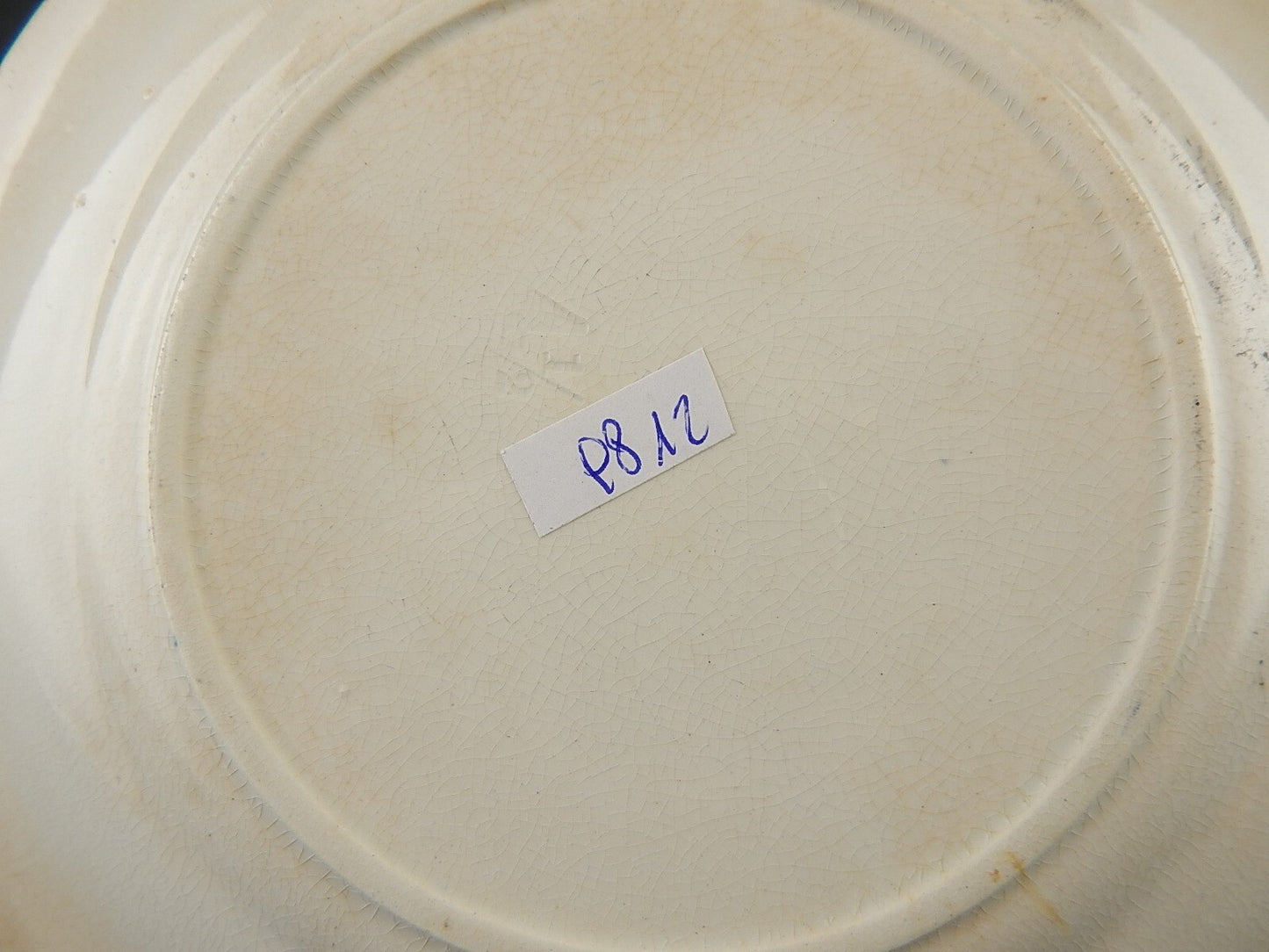 ANTICO PIATTO UMORISTICO CERAMICA FRANCESE SECONDA META' 800 IL CACCIATORE #9812