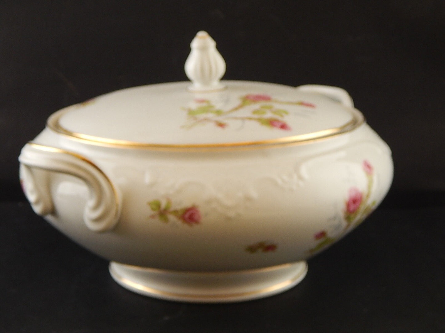 ROCAILLE RETRO' WINTERLING BAVARIA ZUPPIERA CENTROTAVOLA PORCELLANA ROSA CANINA