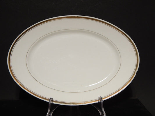 ANTICA PREZIOSA PORCELLANA VASSOIO IMPERO C. TIELSCH ALTWASSER FINE 800 DIFETTO