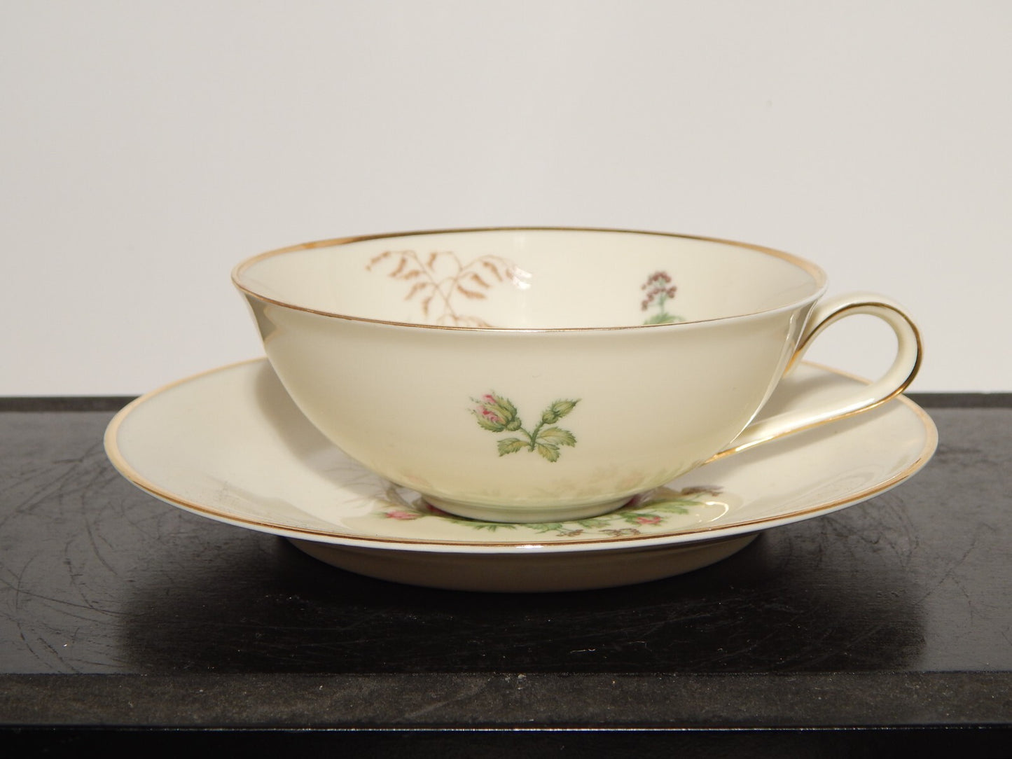 VINTAGE SERVIZIO DA TÈ IMPERO PORCELLANA HEINRICH &CO SELB BAVARIA ROSA CANINA