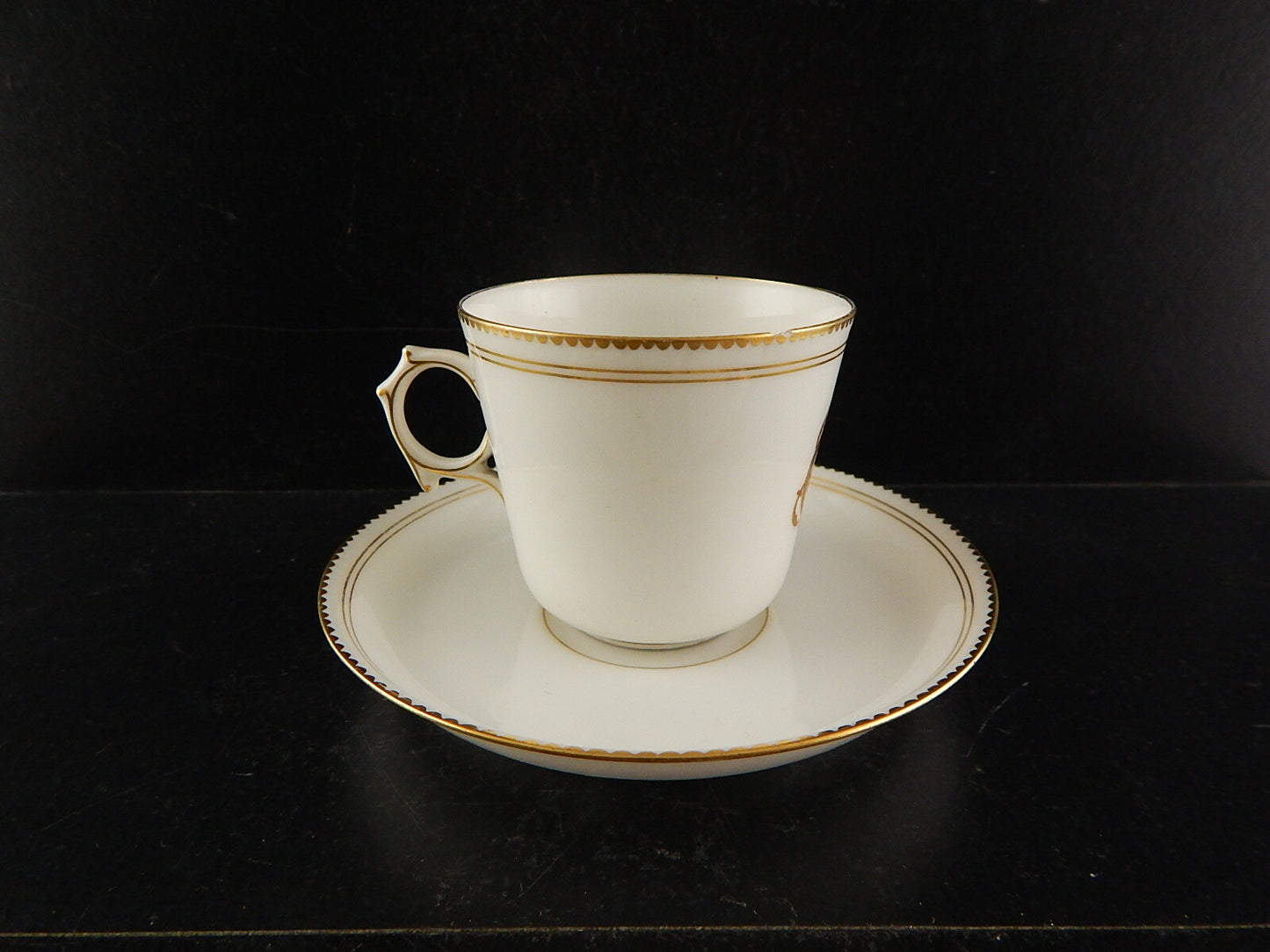 ANTICA PORCELLANA TAZZA ALFRED HACHE&CO VIERZON PARIS MONOGRAMMA DIFETTO