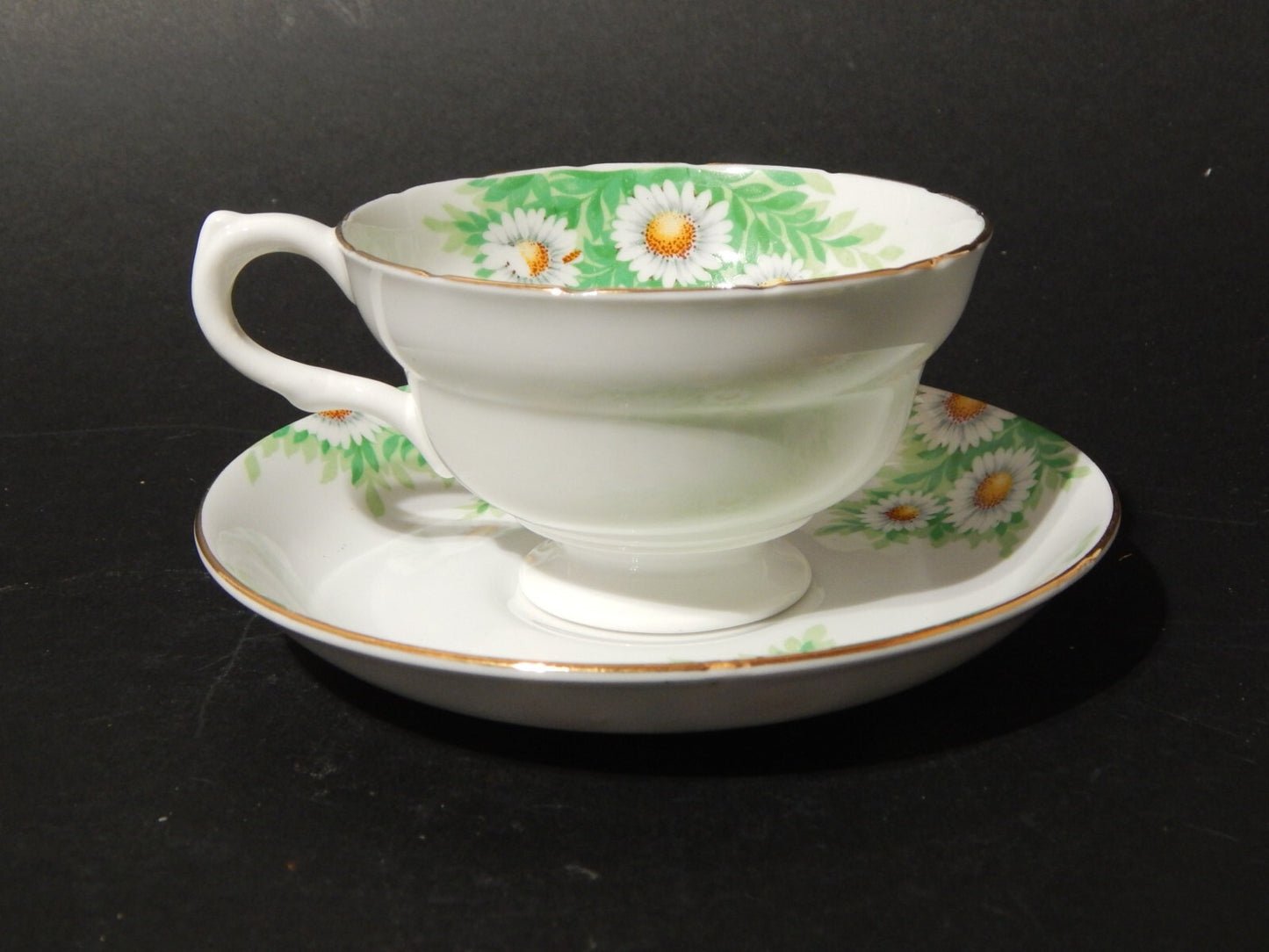 ANTICA RARA TAZZA TE' PORCELLANA INGLESE PRIMO 900 DAISY MARGHERITE