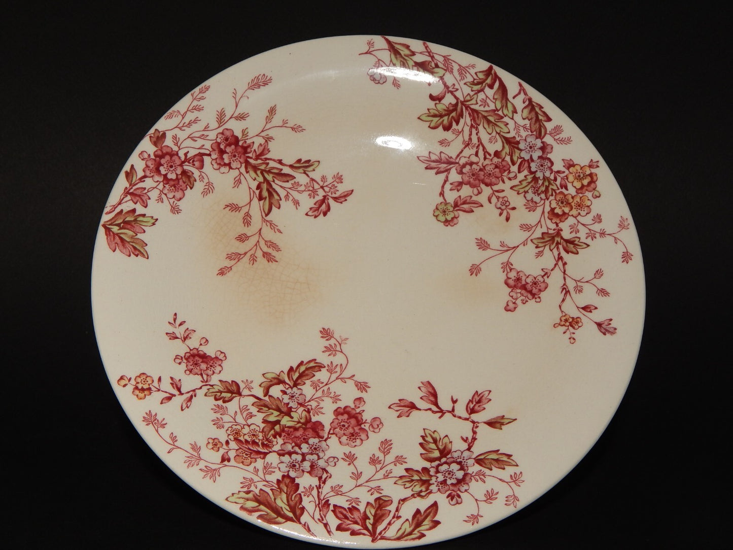 ANTICA ALZATA CENTROTAVOLA BOOTHS WASHINGTON SEMI PORCELLANA INGLESE FIORI ROSA