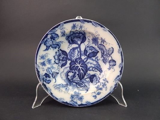 ANTICO PIATTO FONDO NINFEE BLU CERAMICA RICHARD MILANO FINE 800 WATER NYMPH A892