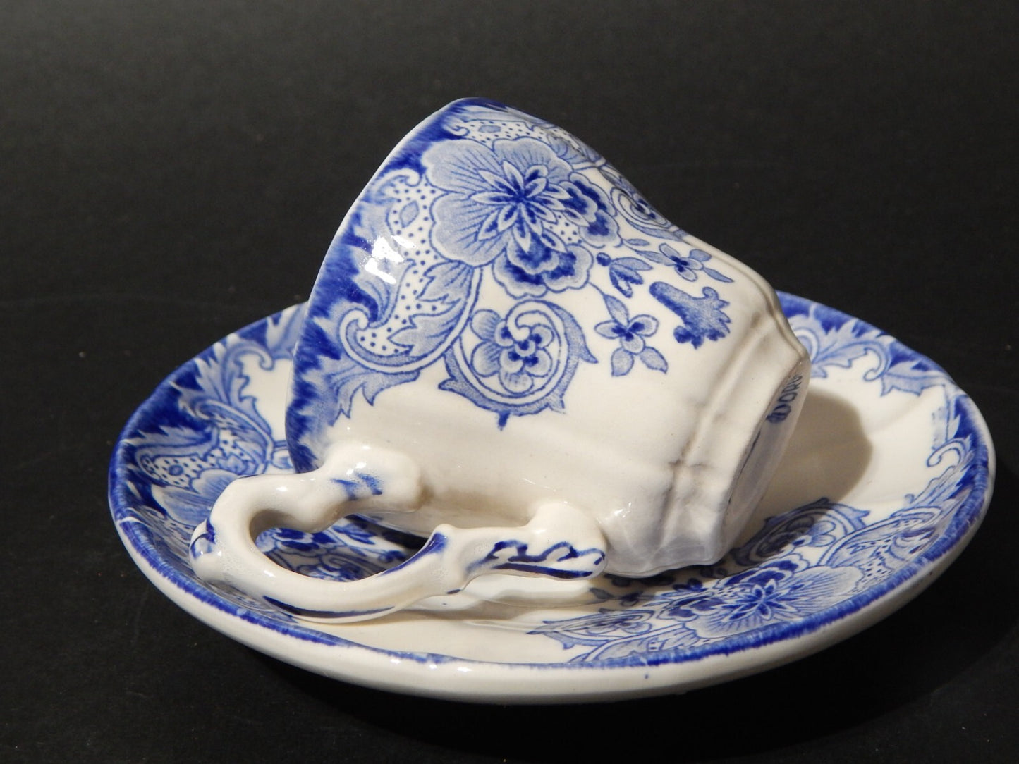 ART NOUVEAU ANTICA TAZZA CAFFE' CERAMICA BOCH FRERES LA LOUVRIERE DORDRECHT