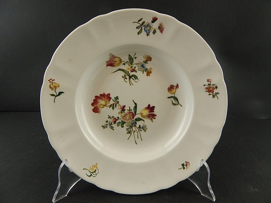 ANTICO 1800 RARISSIMO PIATTO FONDO CERAMICA RICHARD MILANO DECORO DRESDEN A131