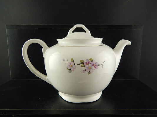 VINTAGE RARA TEIERA VERBANUM STONE LAVENO CERAMICA DECORO FIORE DI PESCO