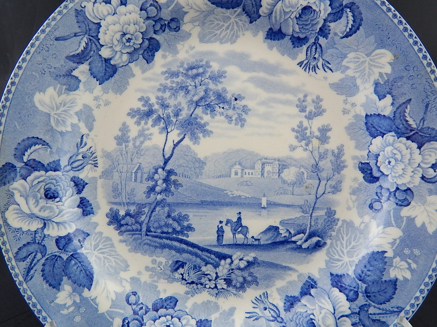 ANTICO COLLEZIONE RARISSIMO PIATTO PORCELLANA WEDGWOOD META' 800 VITTORIANO #