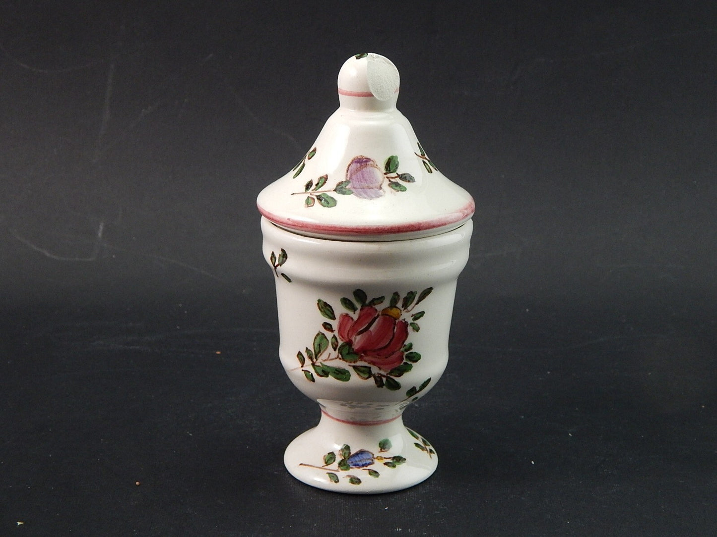 VINTAGE ALBARELLO VASO MAIOLICA CERAMICA PAGANI VECCHIA LODI DIPINTO MANO #1928