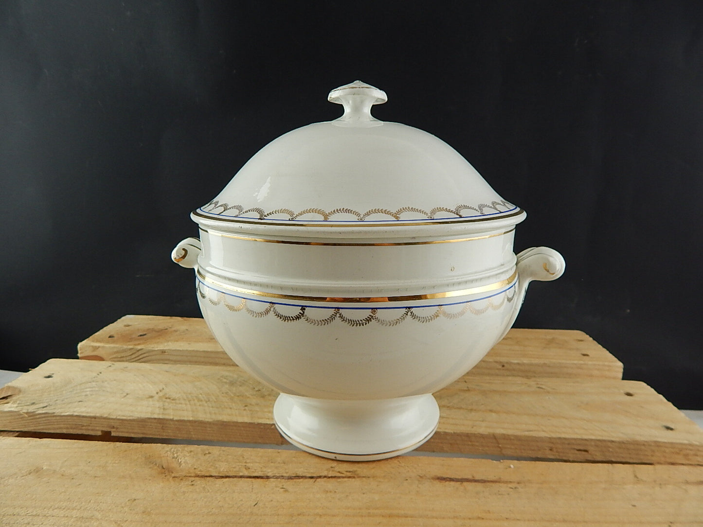 ANTICA AUTENTICA ZUPPIERA CENTROTAVOLA MODELLO IMPERO CERAMICA RICHARD MILANO