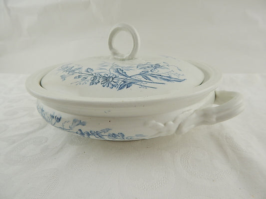 ANTICA IMPERIAL BONN GERMANY SECOLO XIX LEGUMIERA PORCELLANA CERAMICA COLLEZIONE