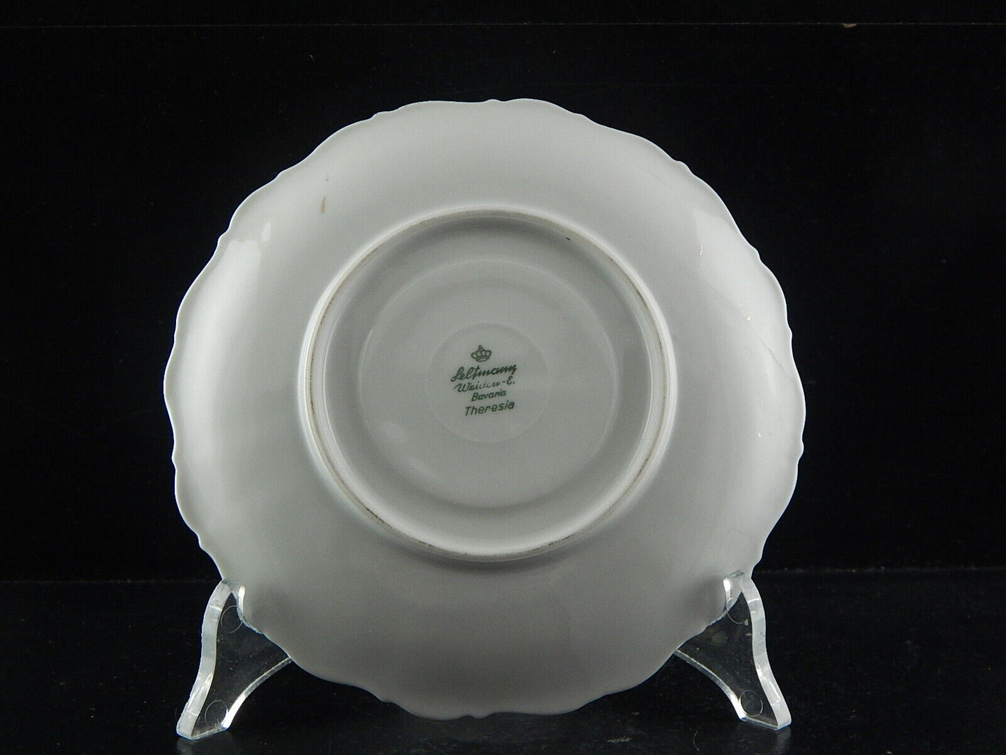 ANTICA TAZZA TE' PORCELLANA ORO BAVARIA SELTMANN THERESIA SCENA GALANTE WATTEAU