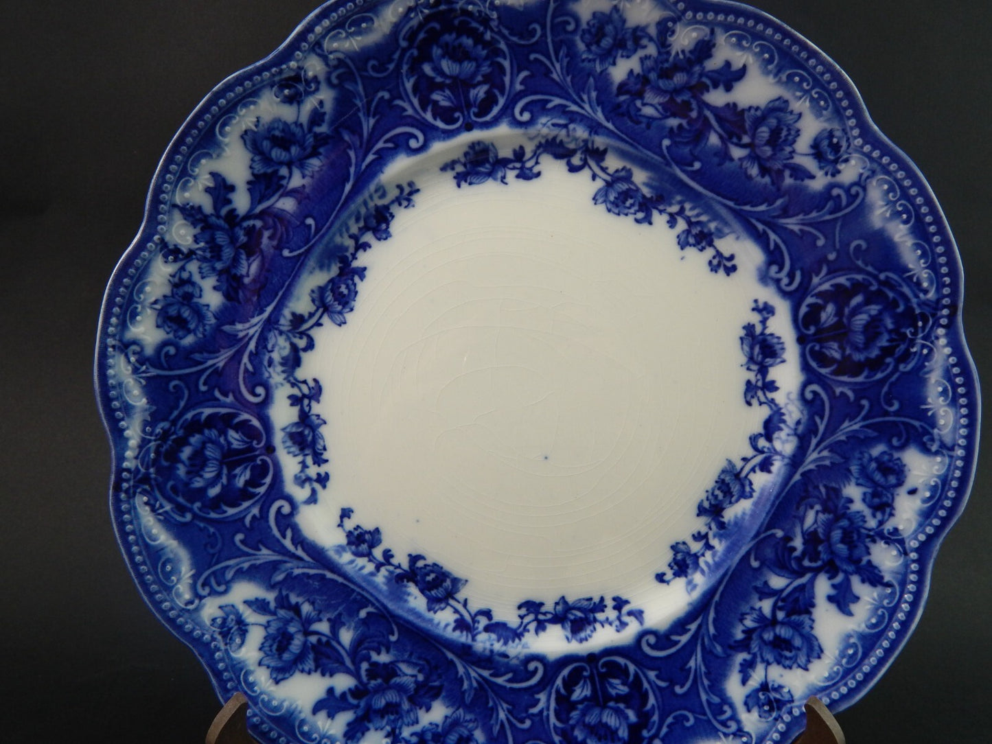 WEDGWOOD&CO ATALANTA ANTICO PIATTO CM 25 SEMI PORCELLANA DEL 1906 DIFETTO