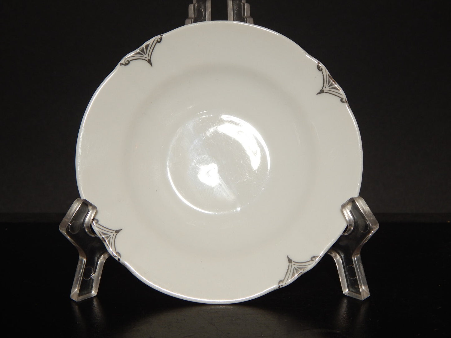 ANTICA TAZZINA CAFFE' PORCELLANA BIANCA E ARGENTO WINTERLING BAVARIA