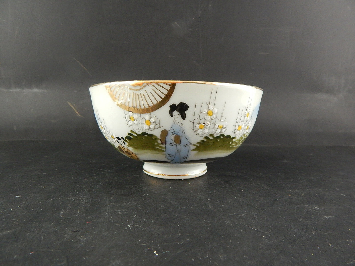 ANTICA PORCELLANA CIOTOLA GIAPPONE KUTANI JAPANESE BOWL HANDMADE PRIMO 900