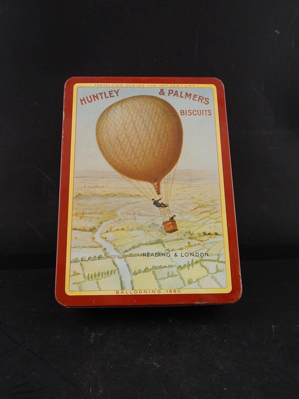 PUBBLICITARIO VINTAGE SCATOLA LATTA INGLESE BISCOTTI HUNTLEY & PALMERS BISCUITS