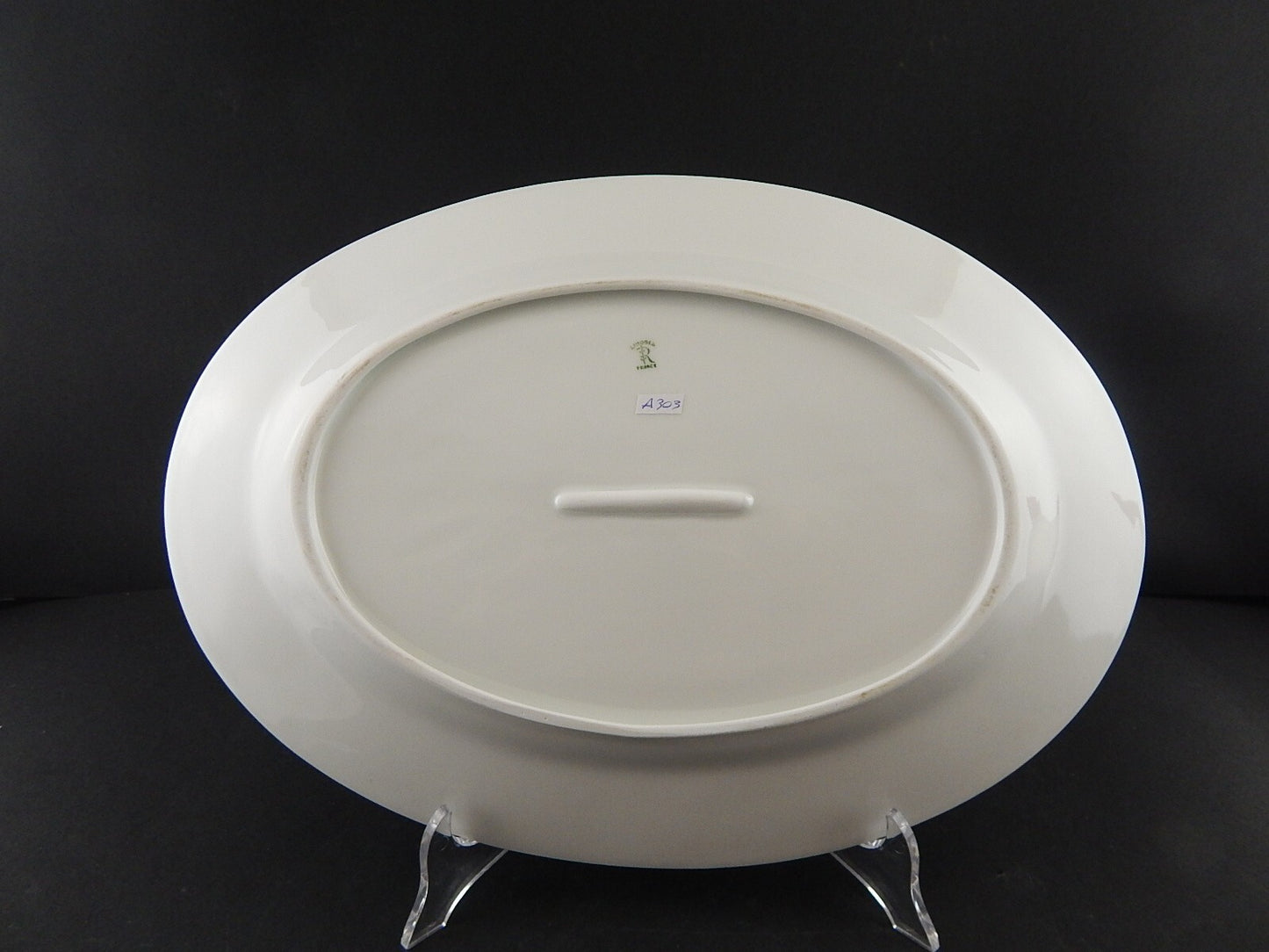 VASSOIO PIATTO OVALE LIMOGES RAYNAUD PORCELLANA BIANCA MODELLO WASHINGTON A303