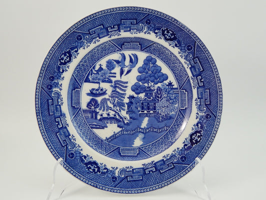 ANTICO PIATTO PORCELLANA WILLOW VICTORIA PORCELAIN FENTON PRIMA META' 900